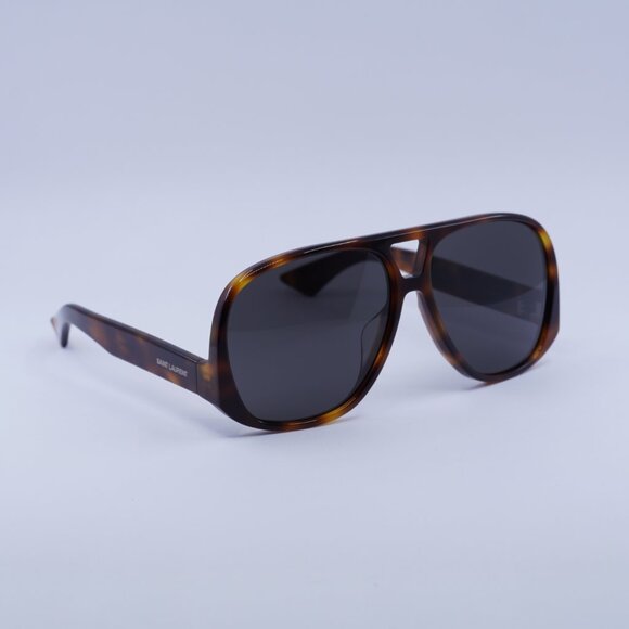 🕶️ New Saint Laurent SL652/F SOLACE 002 Sunglasses - Shiny Medium Havana Frame - Picture 9 of 11